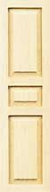 5022 Americana 3-Panel Shutter, 1 Pair hw5022