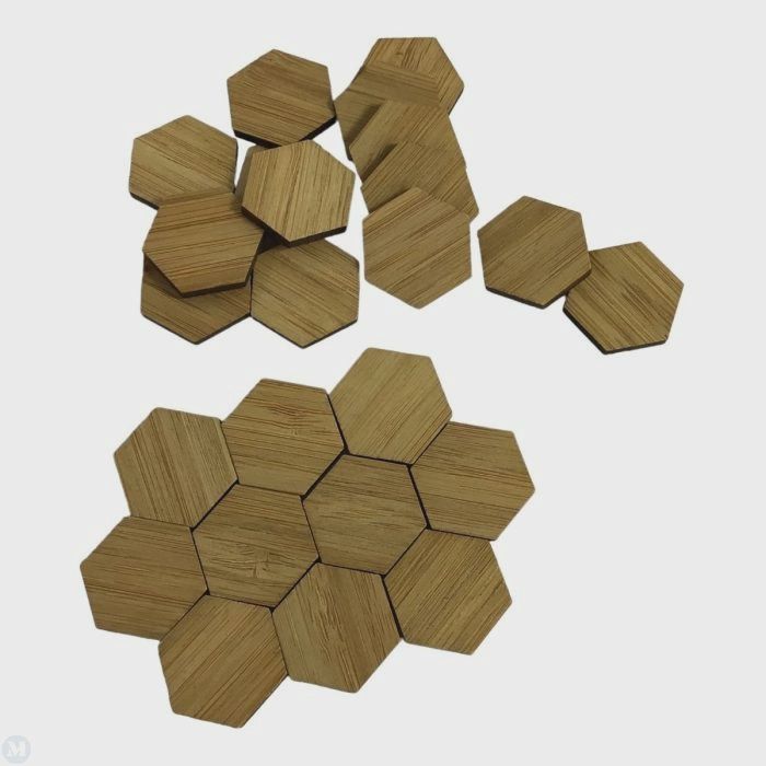24 Hexagonal Wood Floor Tiles diy860