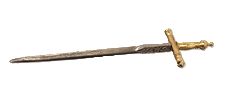 3" Metal Sword with Gold Tone Handles mc1487x