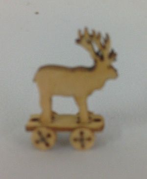3D Laser Moose Pull Toy jgoct56
