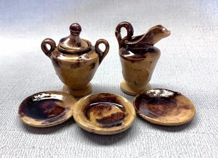 5 Piece Pottery Set JHL23.3