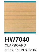 7040 1/2" Siding (10 Sheets) hw7040