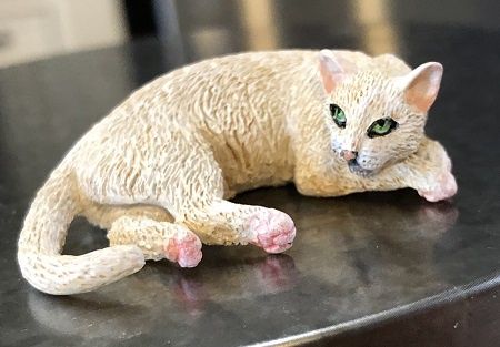 Addy - White Laying Cat rd21906