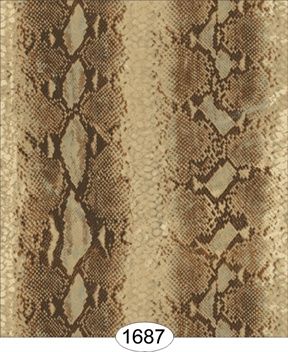 Animal Print - Snake Python Brown - 1687 (3 Sheets of paper) 1687