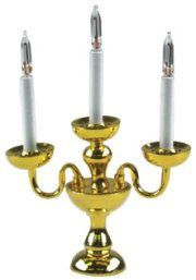 3-Branch Brass Candelabra HW2769