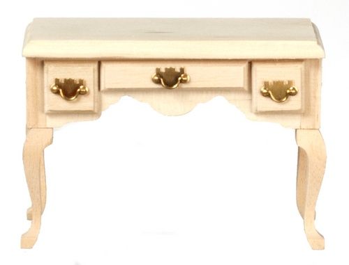 3-Drawer Table, Unfinished cla08655