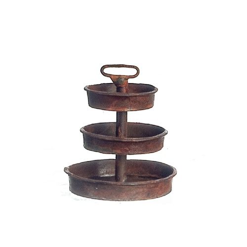 3-Tier Rusted Tray EIWF624