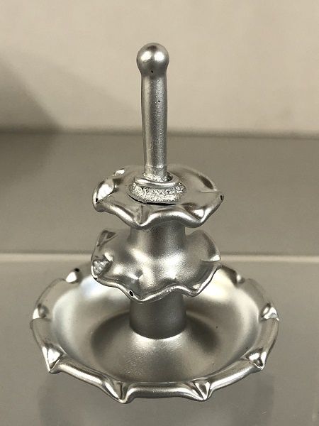 3-tier Silver Glass Tray hb850