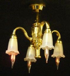 4-Down Arm Tulip Shade Chandelier CK2305-1