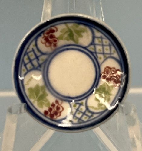 7/8" China Painted Porcelain Plate mc030631