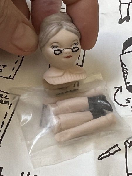 Antique Doll Kit of School Teacher with Glasses mc03318