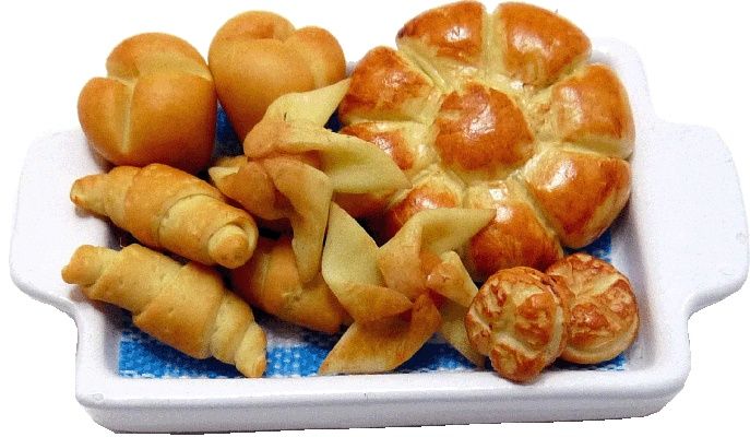 Assorted Breads Loose on Tray bdk063