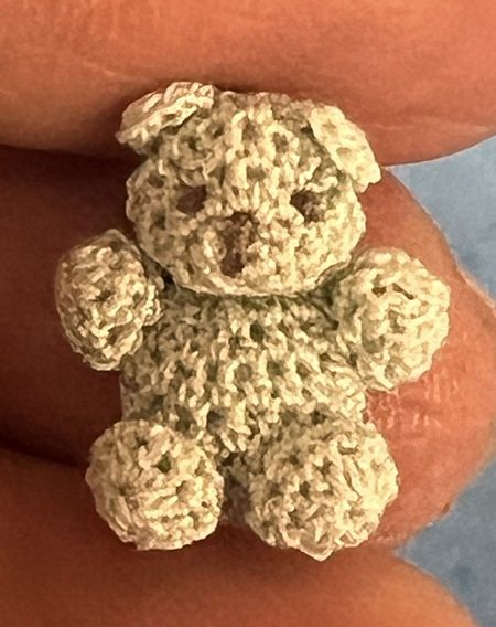 Baby Mint Green Crocheted Teddy Bear TB001g