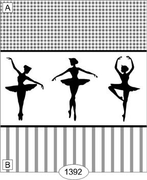 Ballerina Silhouette - Black WAL1392