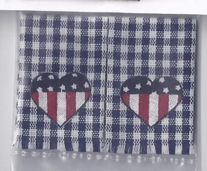 Barbara Hill Towel Set, Stars in Hearts bh03