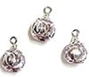 Barely Rose Rings Ornament, Pkg. 3 cld237
