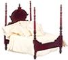 4-Poster Bedroom Set, Mahogany, Cb azt3381