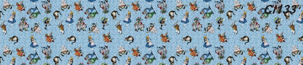 Alice in Wonderland fabric cl133