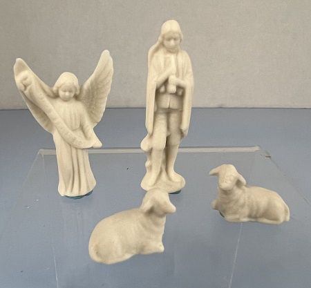 Angel, Shepherd, and 2 Lambs ch22060