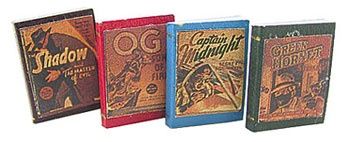 Antique Books Detective 4Pcs car1624