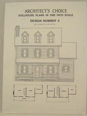 Architect's Choice Dollhouse Plans Design Number 5 ACDN5