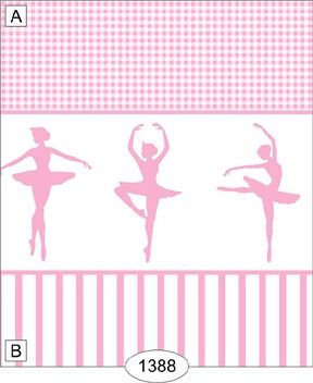 Ballerina Silhouette - Pink WAL1388