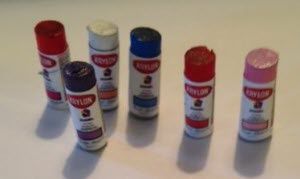 6 spray cans of paint dfdf177