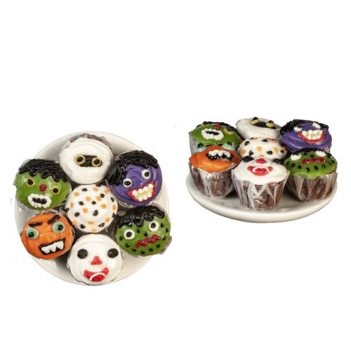 7 Cupcakes/Plate/Halloween g6280
