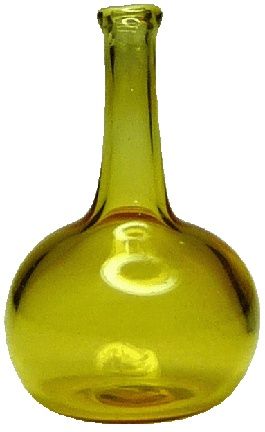 Amber Colored Glass Jar/Vase bdhb152