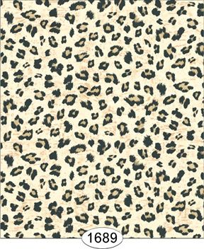 Animal Print - Leopard 2 Cream - 1689 (3 Sheets of paper) wal1689