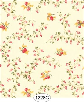 Anne's Cottage - Ivory Fruit WAL1228c