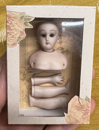 Antique Reproduction Glass-Eyed Doll in Presentation Box mc04134