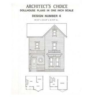 Architect's Choice Dollhouse Plans Design Number 4 ACDN4