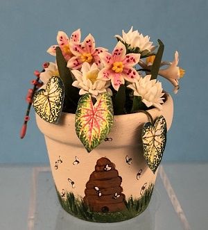 Arrangement in Hand Painted Pot 436048