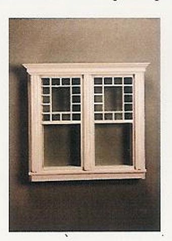Atherton Double Decorated Window White 705WOD