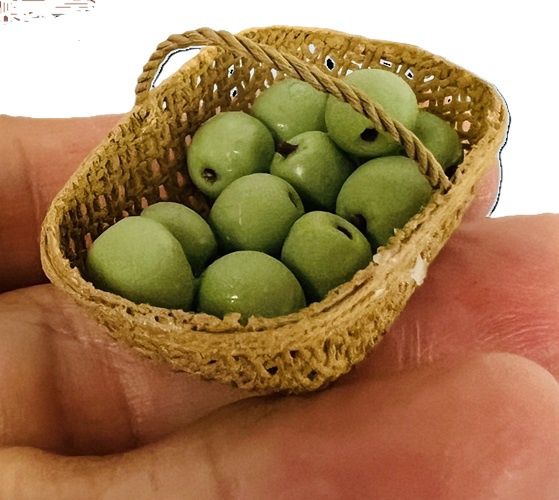 Basket of green apples mc1492x