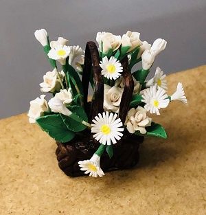 Basket of White Flowers 1121903