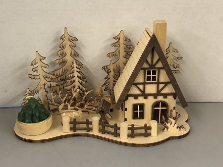 Alpine Votive Scene cy0018