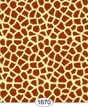 Animal Print - Giraffe -1670 (3 Sheets of paper) wal1670