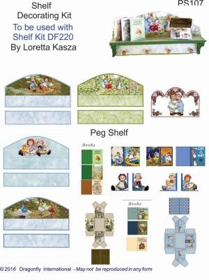 Ann and Andy Decorator Sheet and shelf kit PS107
