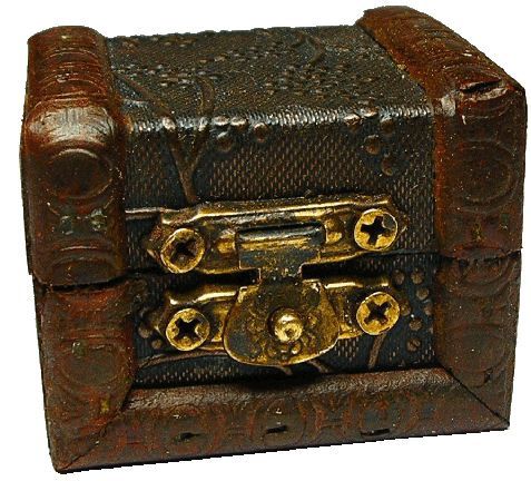 Antique Leather Clad Hope Chest bdN004