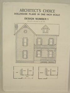 Architect's Choice Dollhouse Plans Design Number 1 ACDN1