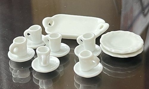 Assorted White China Dishes mn243