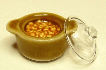Baked Beans in Pot with Glass Lid F054