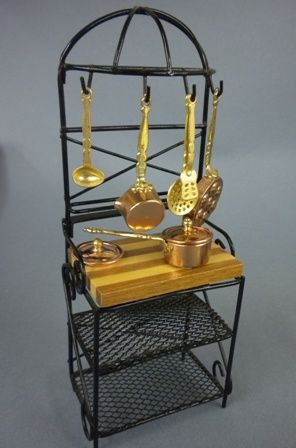 Bakers Rack with Copper Pots CS13-47wehmeier