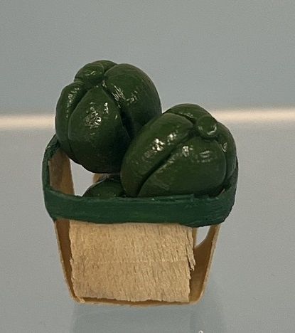 Basket of Green Bell Peppers mc192