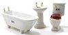 Bath, 3 Piece Set with Small Decals cla06931