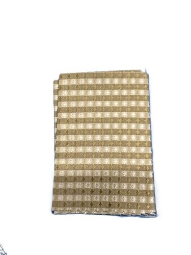 Beige and White Patterned Silk stu042
