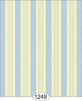Bella Stripe - Blue on Ivory WAL1249