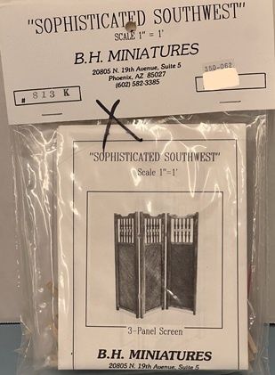 BH Miniatures "Sophisticated Southwest" 3-Panel Screen Kit BH813K